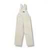 Men's Pants American Casual Couple Canvas Cargo Japanese Style Solid Color Straight Overalls Men And Women Cotton Work Trousers