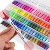 Watercolor Highlighter Pen Art Supplies Artist Drawing Markers Set Brush Dual Tip Fineliner Drawing Calligraphy Painting 240307