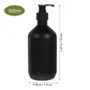 Zeepdispenser 2 stuks 500 ml zwarte matte shampoo douchegel lotion lege fles 2 stuks badkamerdispensers reisflessen het huisdier