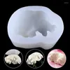 Bakningsverktyg 3D hund silikonljusformar valp tvål choklad fondant kakor formar
