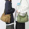 Borse a tracolla Donna Canvas Messenger Casual Hobos Borsa a tracolla Soft Y2k Design Libro di scuola Unisex Stile giapponese 2024