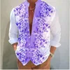 Heren overhemden Overhemd Bloemen Zacht en comfortabel Roze Blauw Groen Modieus Informeel Buiten Straat Tops Grote maten Europese maten XS-6XL