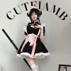 Chiński styl Costume Anime Chegsam Lolita Sweet Pink Dr School Girl Halen Animati Show Play Play Paids Tests N3d6#