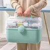 First Aid Kit Big Capacity Family Medicine Organizer Box Portable First Aid Kit Medicine Storage Container Family Emergency Box 240322