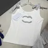 Tanques femininos camis designer 2024 primavera/verão novo produto magro aparência branco tanque topo pérola embelezamento pendurado cinta para mulher q2r1