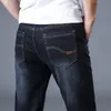 2022 Nouveaux hommes Stretch Jeans Mâle Classique Élasticité Busin Jeans Hommes Fi Confortable Solide Slim Droit LG Denim Pantalon y1En #