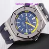 ICONIC AP WRISTWATCH Royal Oak Series 15710st.oo Steel Automatic Mechanical Watch Watch Men's Watch 42 مم قطرها A027CA.01/ الأزرق الوجه