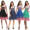 Rozmiar S-2xl Kobiety Bavaria Oktoberfest Costume Beer Dirndl Beer Girl Dr Wench Maid Dr Arnid Halen Fancy Dr H3NS#