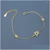 Chain Link Armbanden Enshir Vintage Holle Ster Armband Voor Vrouwen Temperament Partij Sieraden Gift Drop Levering Ot0Eb
