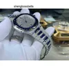 Customized Luxury t Sapphire Watch 5711 Fully Automatic Ice Cube Skeleton 18k Gold Vvs Moissanite Diamond Watches