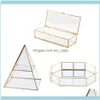 Packaging & Jewelrytrinket Storage Case Shinnie Women Jewelry Dispaly Stand Pyramid Clear Glass Box Jewellery Display Vanity Tray 349L