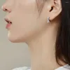 Kolczyki stadnorskie Koreańska wersja S925 Silver Female Bow Diamond InKamonna Modna i wszechstronna design dla kobiet
