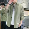 2023 Shirts Men Handsome Fi Streetwear Design Japanese Harajuku Korean Summer All-match Teens College Unisex Clothes Ins S7BA#