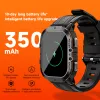 Ny C26 Smart Watch 100+ Sportlägen Bluetooth Ring Smartwatch 1.96 "AMOLED Display 1atm Waterproof Outdoor Military Wristwatch