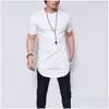 Men'S T-Shirts Style Men New Round Collar Short Sleeve T Shirt In The Long Europe And United States Shirts Drop Delivery Apparel Cloth Dhpnl