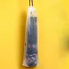 Sacos de armazenamento Saco de guarda-chuva plástico fosco translúcido reutilizável capa de cordão portátil