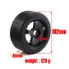 RS Rubber Black Tire 10245mm Шина 17Mm Шестигранное колесо для Arrma 17 Infraction Felony Limitless RC Car Upgrade Parts 240315