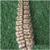 Bulks de cabelo 100G Brasileiro Jerry Curl Extensões de trança humana sem trama 1 PC 10-26 polegadas BK 25cm-65cm Produtos de entrega de gota Dh0Rw