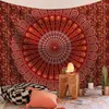 Tapices 1pc Rectángulo Tapiz Colgante de pared Mandala Hippie Gypsy Bedspread Throw Bohemian Cover