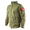 mege Uomini Outdoor Trekking Giubbotti Cappotto tattico militare Impermeabile Giacca a vento con cappuccio Formazione Esercito Nyl traspirante Leggero A1UK #