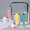 Storage Bottles Dispensing For Travel Easy To Clean Reusable Portable Dispenser Bottle Set With Wide Opening Creams