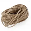 Décoration de fête 4mm ficelle de jute naturelle Vintage corde corde corde toile de jute pour bricolage artisanat emballage cadeau jardinage décor de mariage 10 m/lot