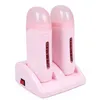 NEW 2024 Electric Double Wax Heater Epilator Cartridge Wax Roller Base Roll On Waxing Refillable Hair Removal Machine Depilatory Heater