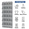 Storage Boxes 24 Pockets Wall Bag Nonwoven Hanging Shoe Organiser Rack Behind Doors Clear View Pocket Room Shoes Slippers