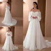 Basic Casual Dresses Off Shoulder Dress Women Bride Fashion Elegant Vintage Puff Sleeve Elastic High Waist White Maxi Long Evening Party Gown yq240328