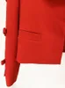 high STREET Newest 2024 S/S Designer Jacket Women's Hollow Out Bow Cropped Blazer i4oY#