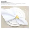 Table Cloth 6 Pcs Love Napkin Buckle Valentine Heart Ring Serviette Decor Wedding Decorations Party Clasp Bands Holder