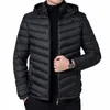 Mäns nedjacka Casual Padding Warm Parkas Lätt puffer Male Padded Coats Winter Ny i externa kläder Estetik 2024 Q80C#