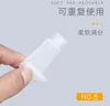 収納ボトル50pcs 5ml 10ml 15ml 20ml透明ソフトチューブ補充可能な空の化粧品エマルジョンローションパッケージコンテナ