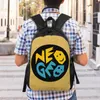 Mochila Neogeo Arcade para homens mulheres escola faculdade estudante bookbag se encaixa em sacos de laptop de 15 polegadas