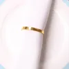 50PCSLOT Golden Serve Rings Simple Serviette Holder For Wedding Party Banquet Adornment 240319