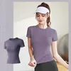 Spring and Autumn Thin Sports Tight Short sleeved Women's Yoga Top Women's Running and Fitness T-shirt Hot Sell