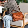 Shoulder Bags Handmade Soft Leather Envelope Bag Simple Retro First Layer Cowhide Difference Messenger