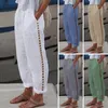 Casual Women Byxor i full längd Summer Elegant Elastic Midje byxor Bottoms Harem Pants for Daily Wear Y79L#