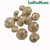 100pcs Metal Button Złoty przyciski okrągłe dekoracyjne przycisk do ubrania Akcesoria do szycia DIY Rzemiosła 152025 mm 240327