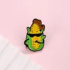 Broches en émail pour légumes, carotte, haricot, maïs, tomate, gourde amère, Badges de sac à revers, bijoux alimentaires, cadeau pour amis et enfants