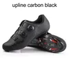 Cykelskor Upline Carbon Road Män Kvinnor Cykel Ultralight Bicycle Sneakers Självlåsande professionell andningsfull röd