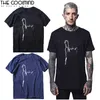 Coolmind Top Quality 100% Cott Lovely Cat Stampa T Shirt da uomo Casual Allentato Maglietta da uomo o-collo T-shirt lavorata a maglia Uomo Uomo Tee Shirt i7is #