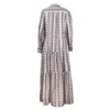 Freizeitkleider Damenkleid Mode Temperament Boho Print Langarm Große Schaukel Übergroße Strandkleidung für den Urlaub