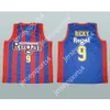 Aangepast Elke naam Elk team RICKY RUBIO BARCELONA SPANJE 9 BASKETBALJERSEY Alle gestikte maten S M L XL XXL 3XL 4XL 5XL 6XL Topkwaliteit