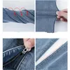 Jeans Femme Femme Hiver Denim Pantalon Femme Skinny Peluche Slim Taille Haute Stretch Bleu Rétro Pantalon Lavé 002