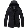 Ny FI-mäns fleece-överrock förtjockande faux päls vinterrock parka mens super varmt greatcoat cott jacka Asia S-6xl D069 Z7YZ#