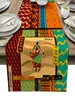 Chemin de Table à motif d'arbre pour femme africaine, tapis décoratif pour fête de mariage, nappe de maison, cadeau de vacances, 240325