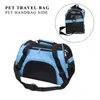 Kattbärare transporterar väska bärbar vikbar handväska för husdjursnät andas bärare små hundar katter utomhus resor