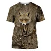 T-shirt da uomo casual estiva Camo Hunting Animal Rabbit, T-shirt Pige 3D Fi Street T-shirt a maniche corte pullover da donna t w17U #