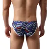 Mutande Da Uomo Divertenti Slip Cartoon Stampato Biancheria Intima Traspirante Cucea U-convesso Pouch Slip Gay Mutandine Calzoncillos Bikini Maschile